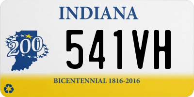 IN license plate 541VH