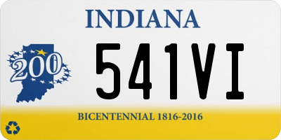 IN license plate 541VI