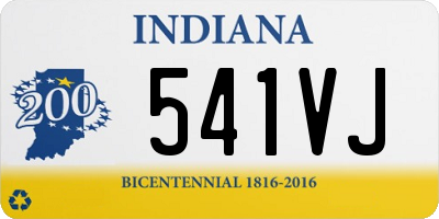 IN license plate 541VJ