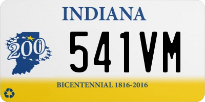 IN license plate 541VM