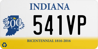 IN license plate 541VP