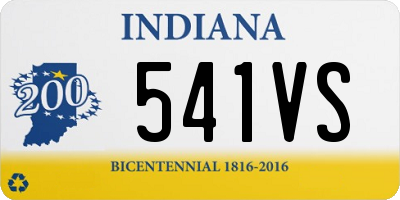 IN license plate 541VS