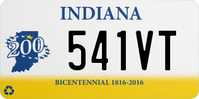 IN license plate 541VT