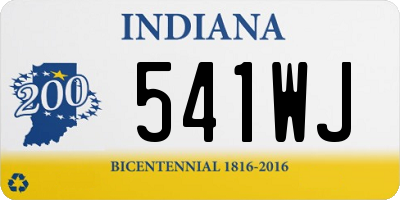 IN license plate 541WJ