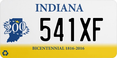 IN license plate 541XF