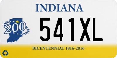 IN license plate 541XL