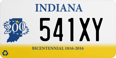 IN license plate 541XY