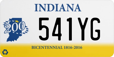 IN license plate 541YG