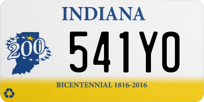 IN license plate 541YO