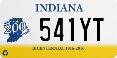 IN license plate 541YT