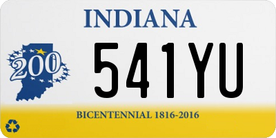 IN license plate 541YU