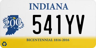 IN license plate 541YV