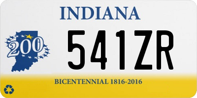 IN license plate 541ZR