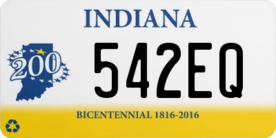 IN license plate 542EQ