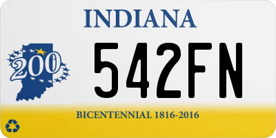 IN license plate 542FN