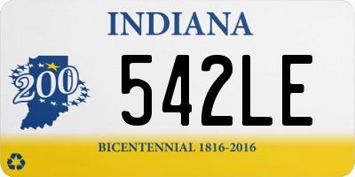 IN license plate 542LE