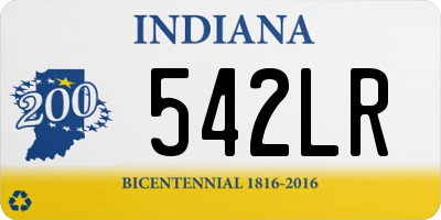 IN license plate 542LR