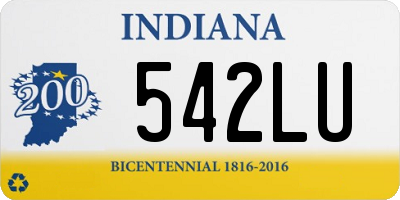 IN license plate 542LU