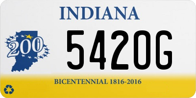 IN license plate 542OG