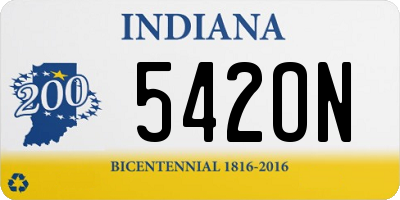 IN license plate 542ON