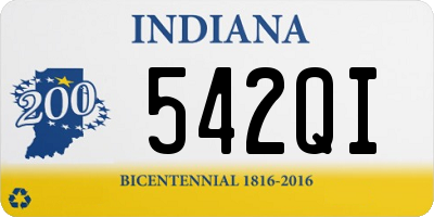 IN license plate 542QI