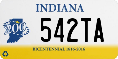 IN license plate 542TA