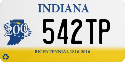 IN license plate 542TP