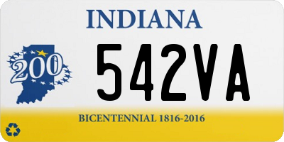 IN license plate 542VA