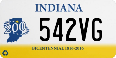 IN license plate 542VG