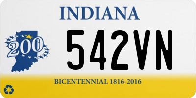 IN license plate 542VN