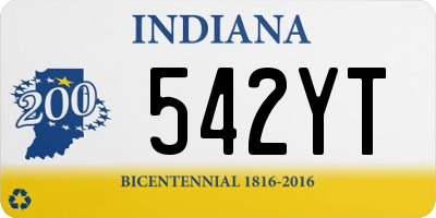 IN license plate 542YT