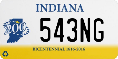 IN license plate 543NG