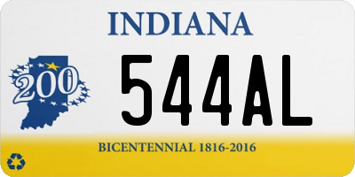 IN license plate 544AL