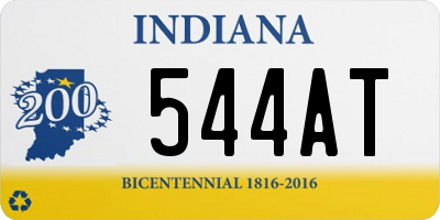 IN license plate 544AT