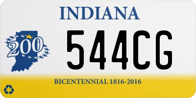 IN license plate 544CG