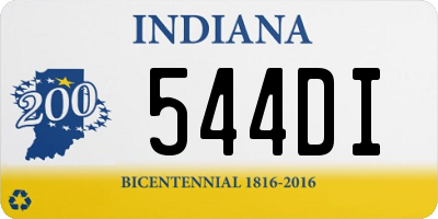 IN license plate 544DI