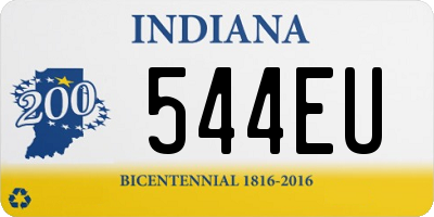 IN license plate 544EU