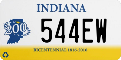 IN license plate 544EW