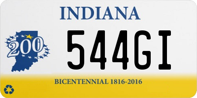 IN license plate 544GI