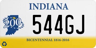 IN license plate 544GJ