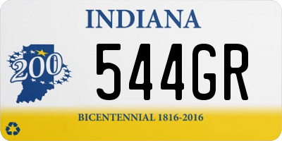 IN license plate 544GR