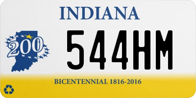 IN license plate 544HM