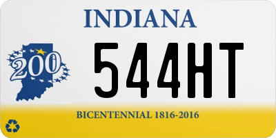 IN license plate 544HT