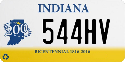 IN license plate 544HV