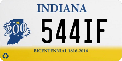 IN license plate 544IF