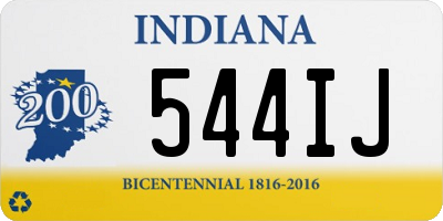 IN license plate 544IJ