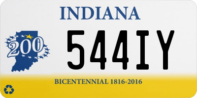 IN license plate 544IY