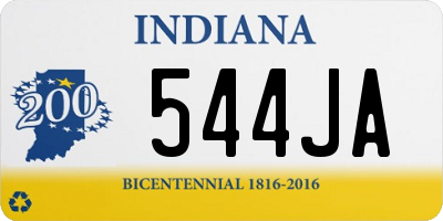 IN license plate 544JA