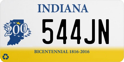 IN license plate 544JN