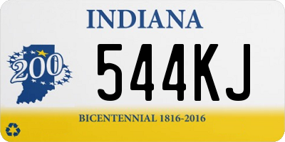 IN license plate 544KJ